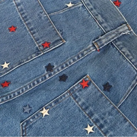 Madewell Rivet & Thread Embroidered Star Jeans - Picture 4 of 6